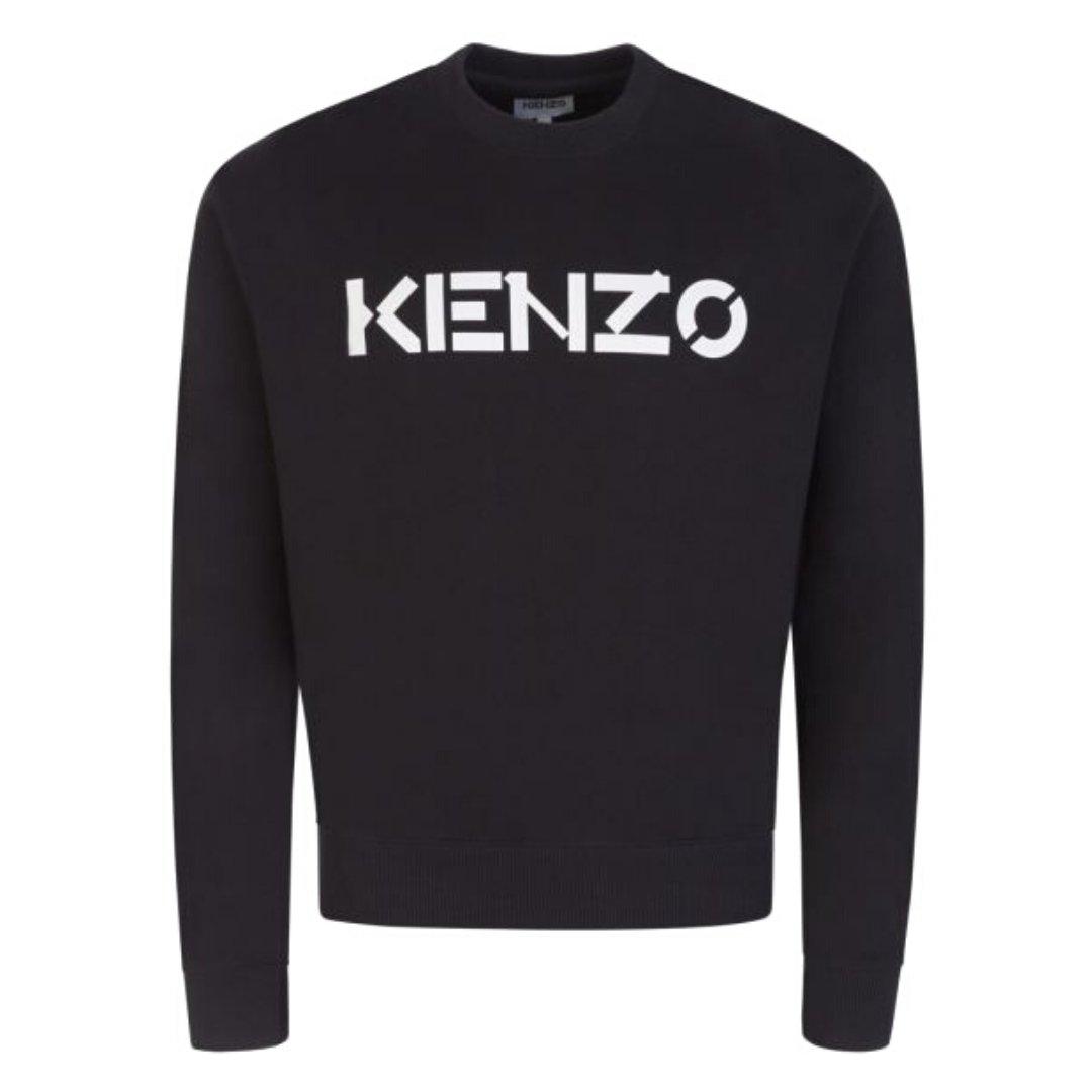 Мужской черный джемпер с логотипом Block Kenzo, черный
