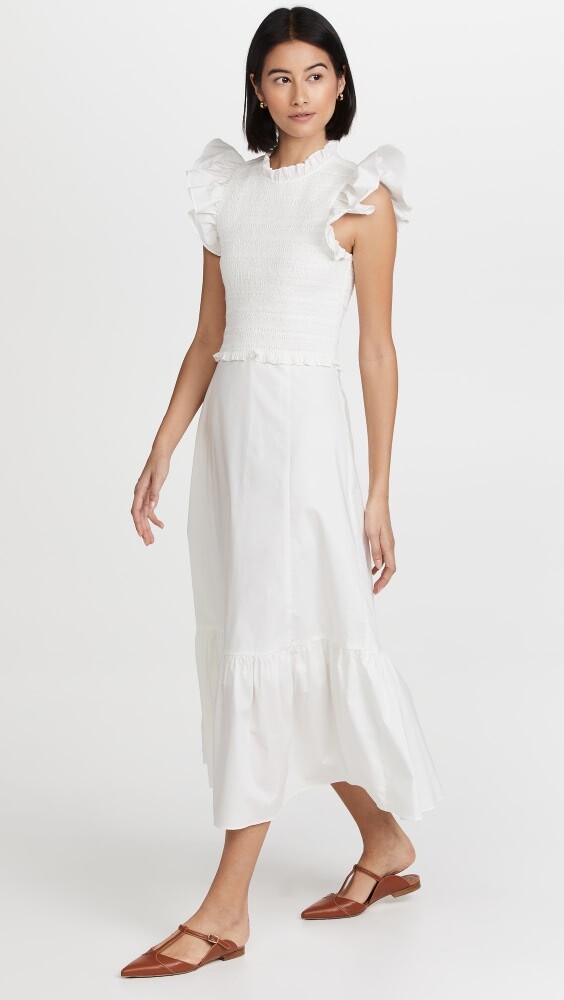 

Платье Sea Flutter Sleeve, белый