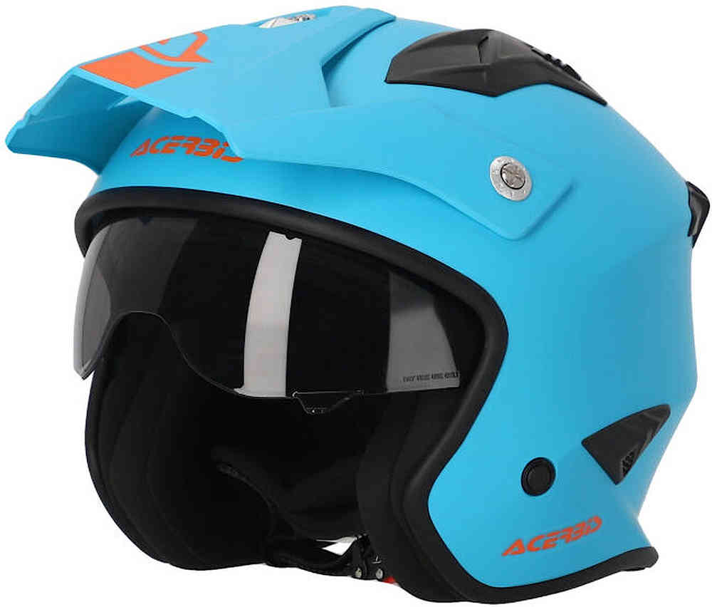 Солидный реактивный шлем Aria 2023 Acerbis, синий шлем acerbis aria 2023 solid реактивный серый