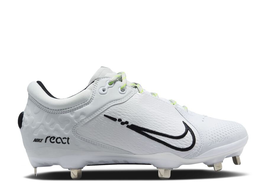 

Кроссовки Nike Wmns Hyperdiamond 4 Elite 'White Black Volt', белый