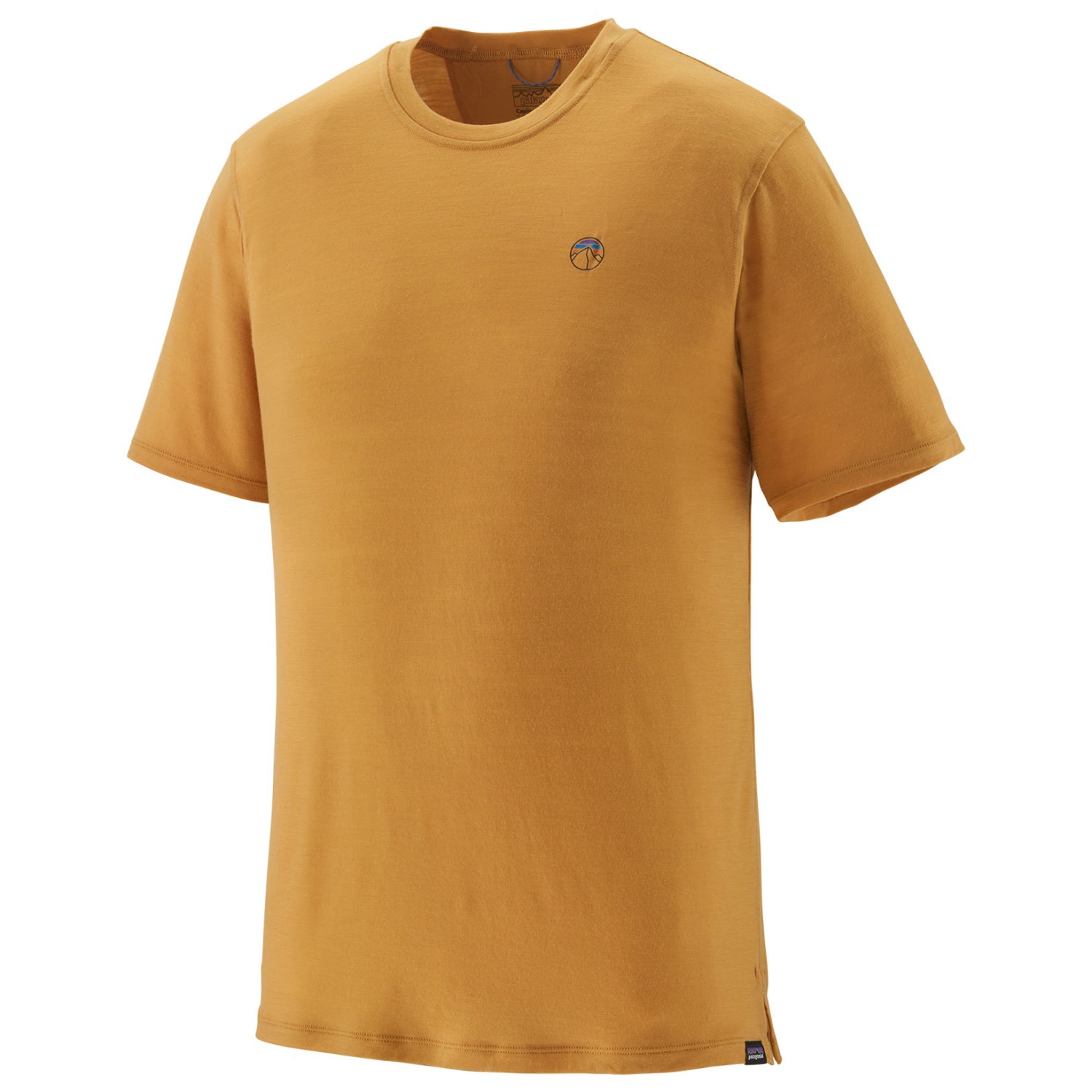 цена Рубашка из мериноса Patagonia Cap Cool Merino Graphic Shirt, цвет Fitz Roy Icon/Pufferfish Gold