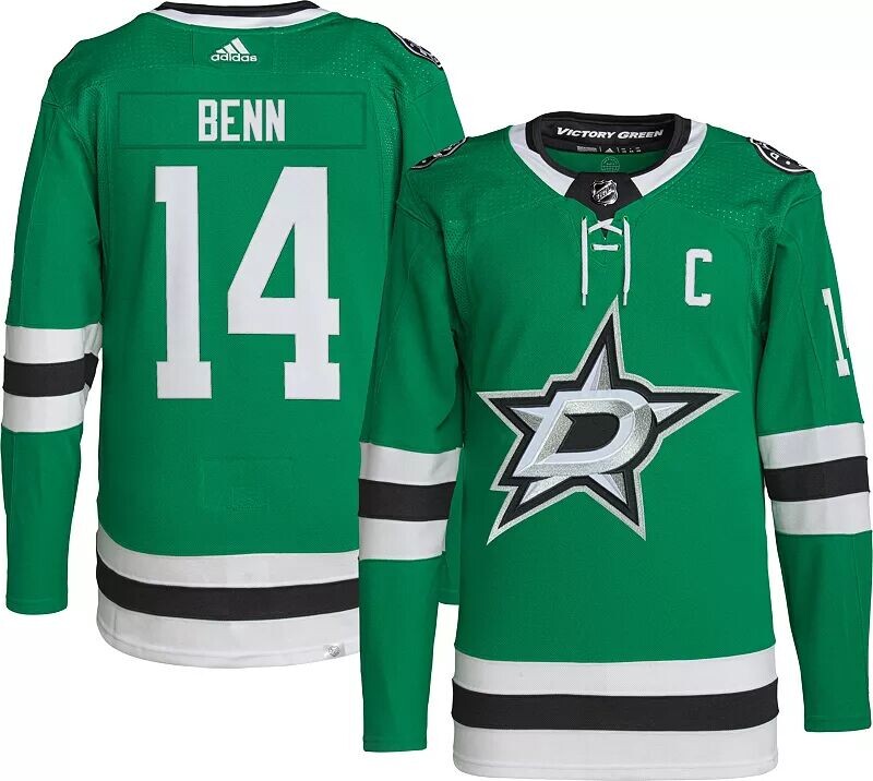 

Adidas Dallas Stars Jamie Benn #14 ADIZERO Home Аутентичный джерси