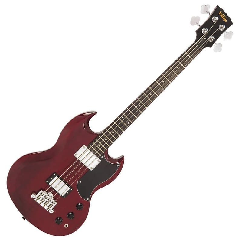 Басс гитара Vintage VS4 ReIssued Series Bass Guitar - Cherry Red