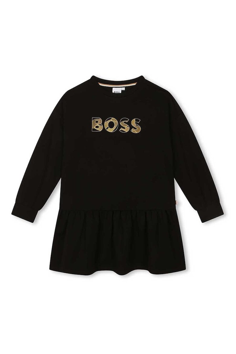 

Платье с логотипом Boss Kidswear, черный