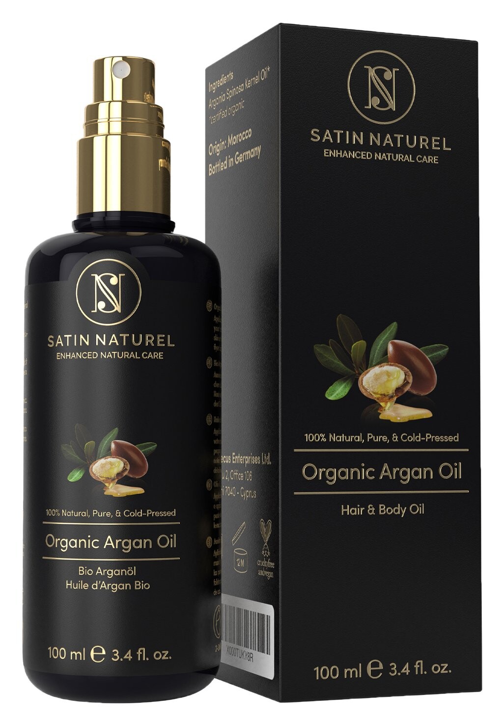 

Масло для тела SATIN HAUTPFLEGE ARGANÖL Satin Naturel, цвет gold