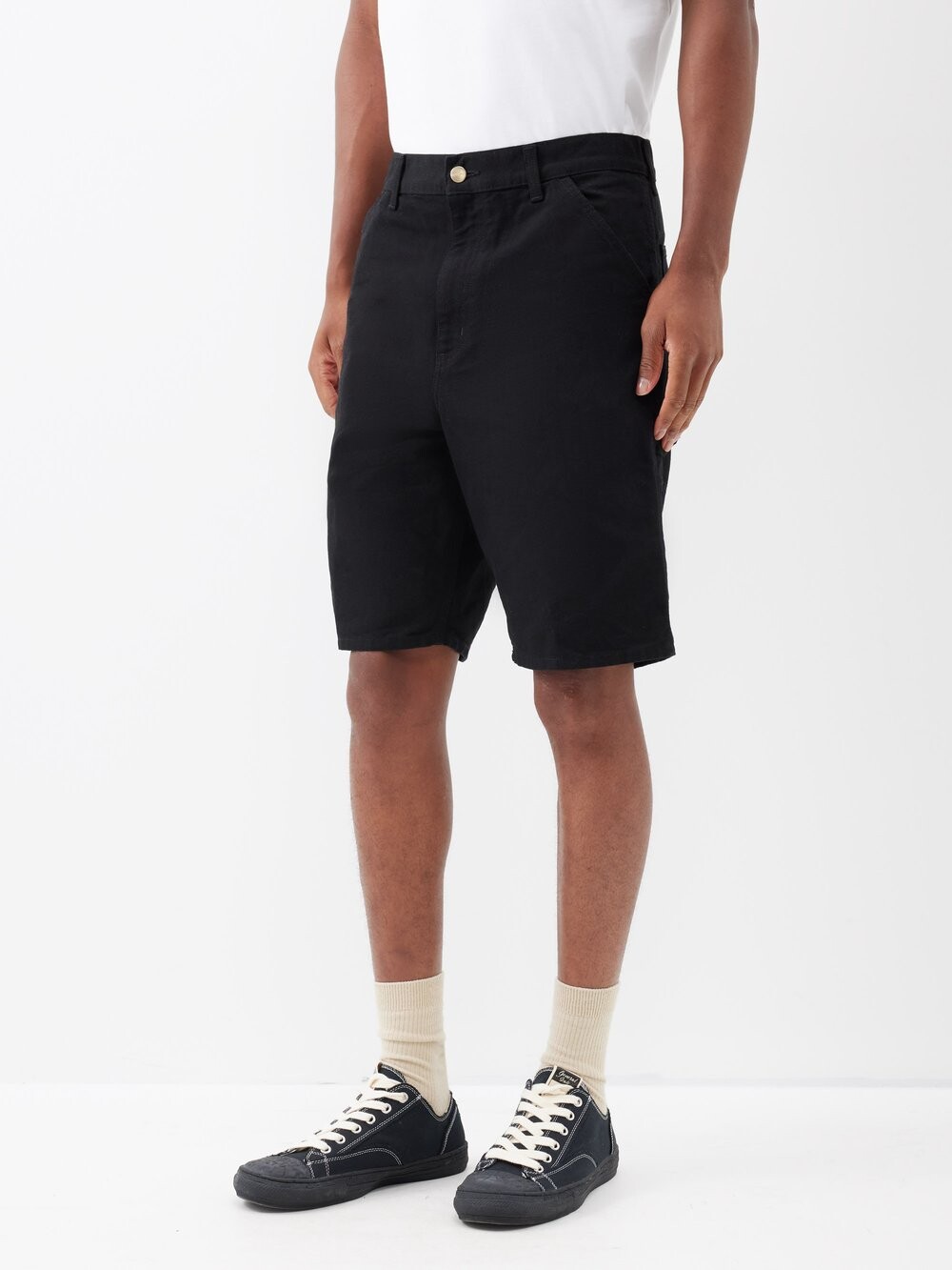 

Шорты из ткани dearborn из органического хлопка Carhartt WIP, черный