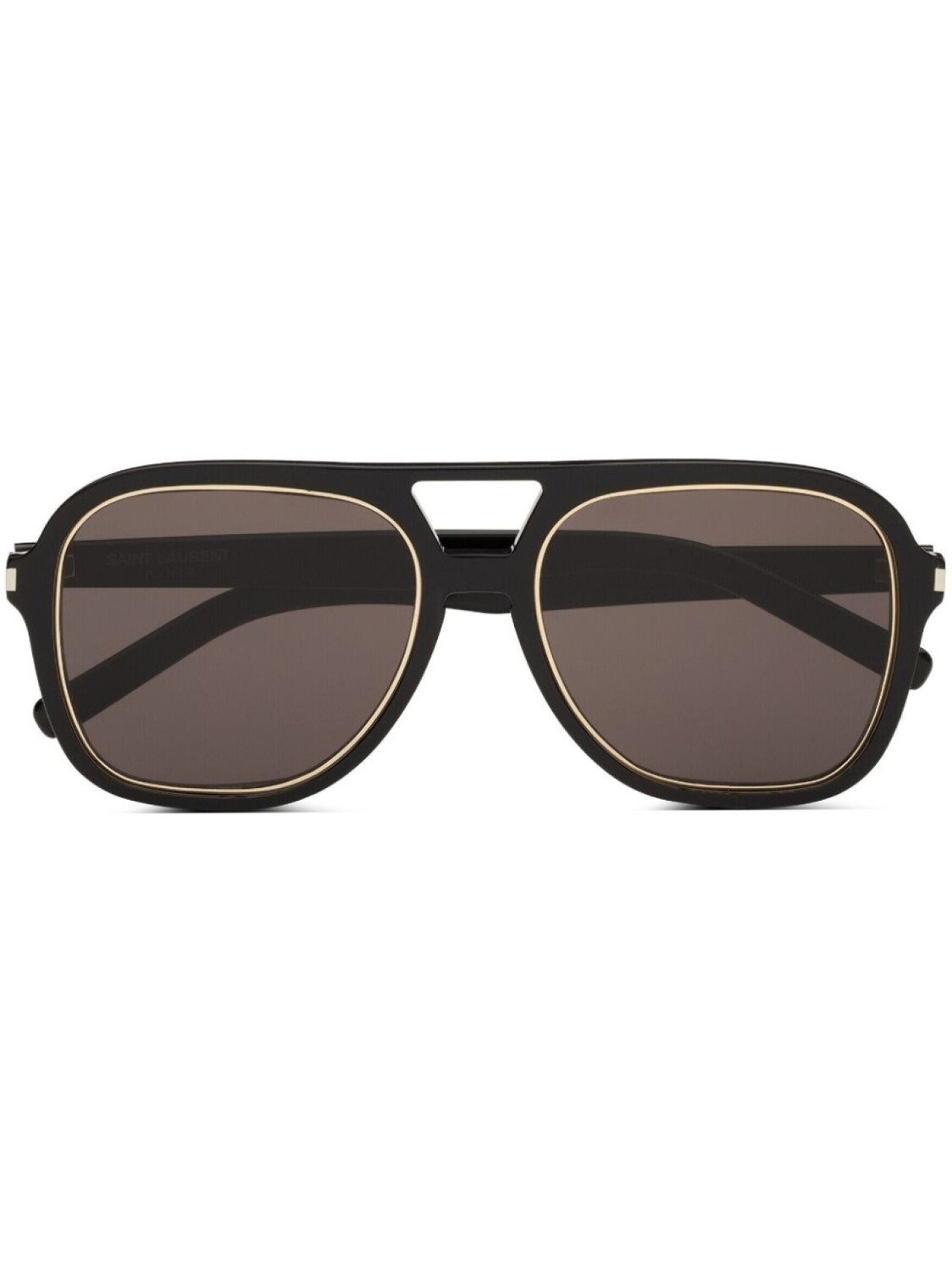 

Saint Laurent Eyewear солнцезащитные очки-пилоты SL 602 Rim, черный