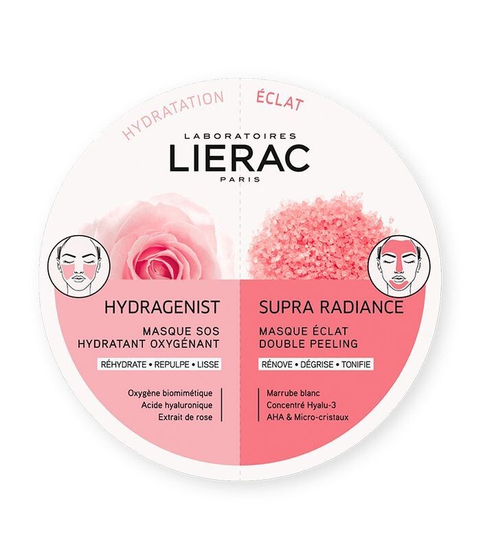 

Lierac Duo Hydragenist + Supra Radiance медицинская маска, 1 шт.