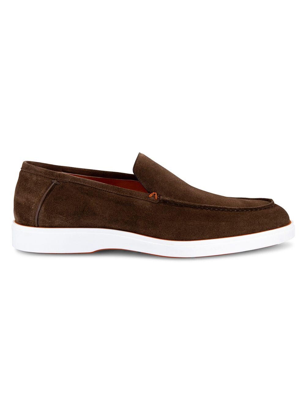 

Замшевые спортивные лоферы Santoni, коричневый