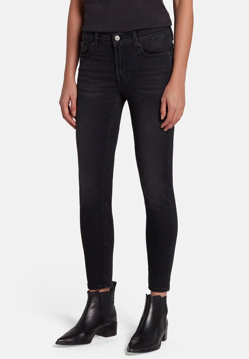 

Джинсы скинни 7 for all mankind, черный