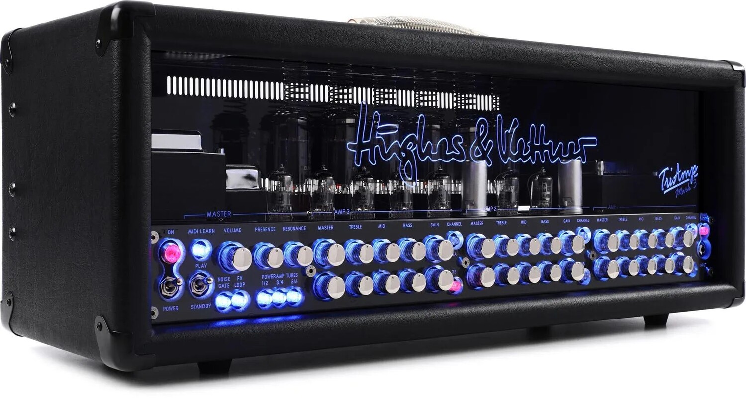 

Hughes & Kettner TriAmp Mark 3, 150 Вт, двойная 3-канальная программируемая ламповая головка