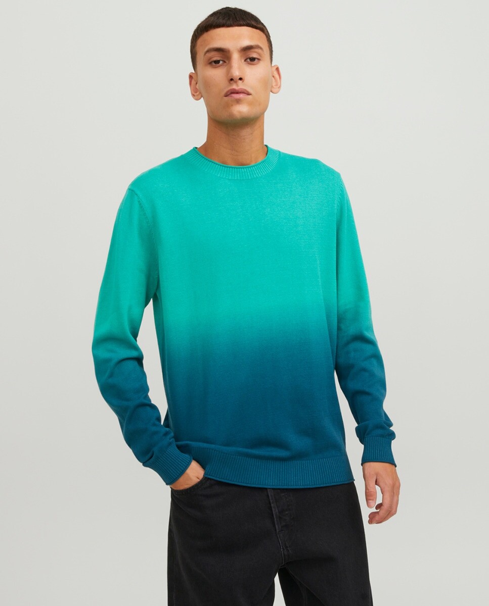 

Мужской вязаный свитер с круглым вырезом Jack & Jones, зеленый