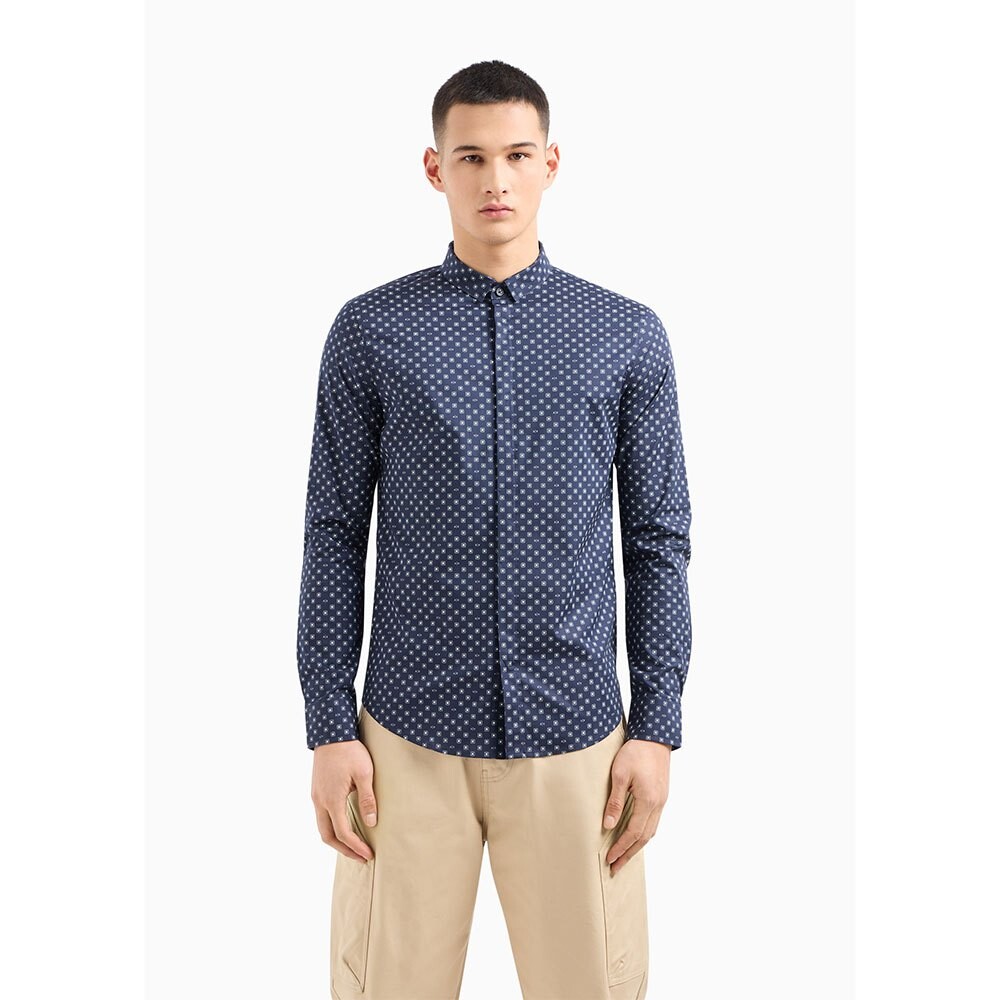 

Рубашка с длинным рукавом Armani Exchange 3DZC25_ZNEAZ, синий