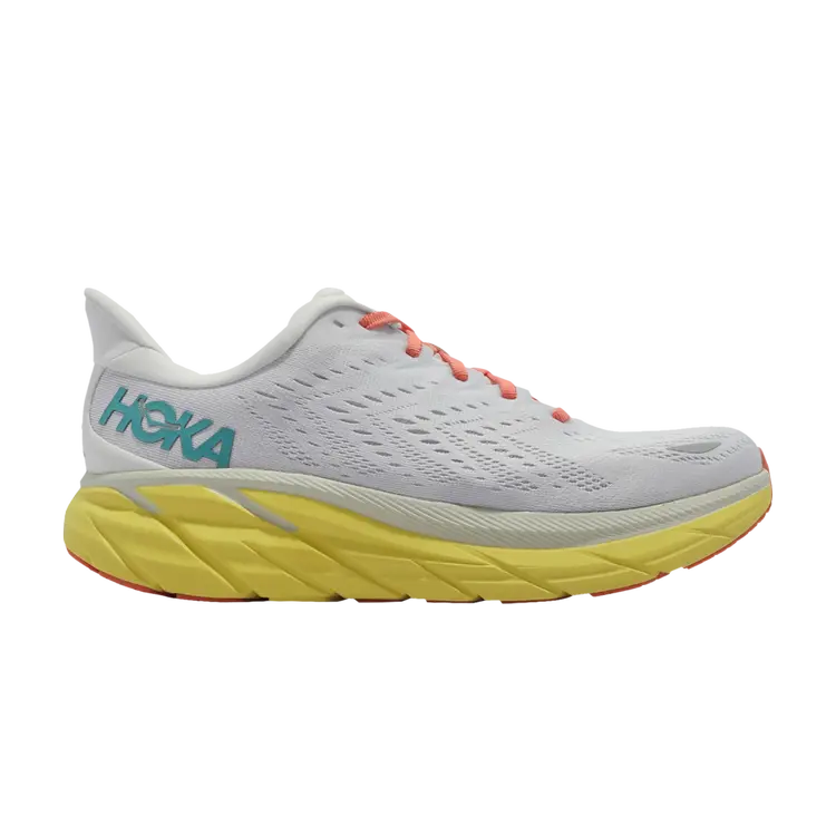 

Кроссовки HOKA Clifton 8 2E Wide 'Blanc De Blanc Illuminating', белый