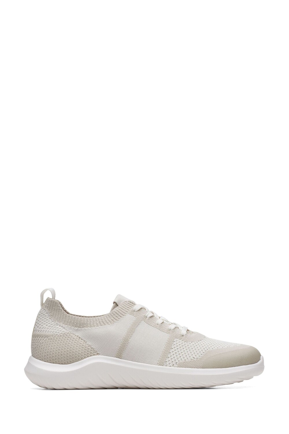

Вязаные туфли на шнуровке NovaLite Clarks, белый