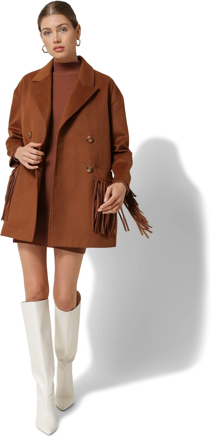 

Пальто Jenny Double-Breasted Jacket line and dot, цвет Camel