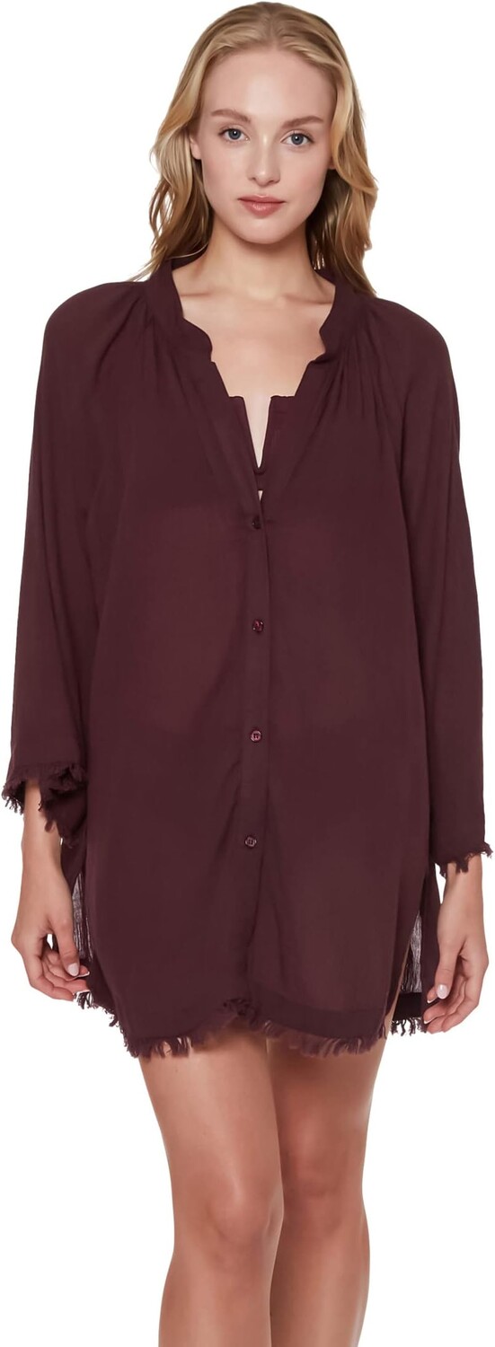 

Купальник Sanctuary Coastal Covers Button Front Cover-Up, цвет Radiant Copper
