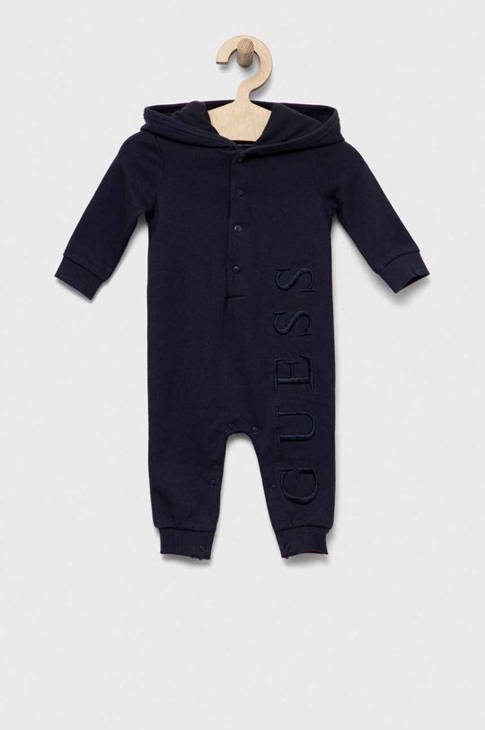 

Хлопковый детский комбинезон Guess, темно-синий