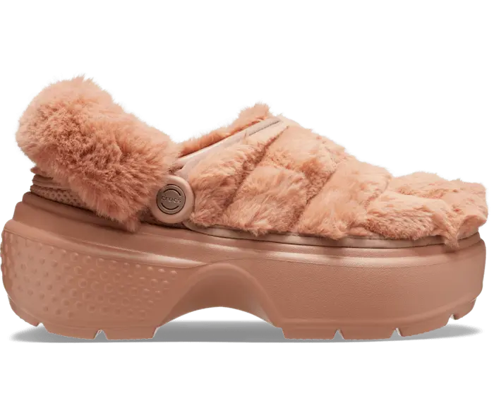 

Стеганые сабо Stomp Crocs женские, цвет Cork