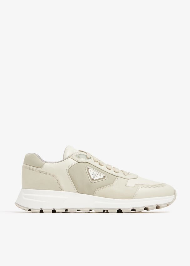 

Кроссовки Prada Nubuck And Nylon, бежевый