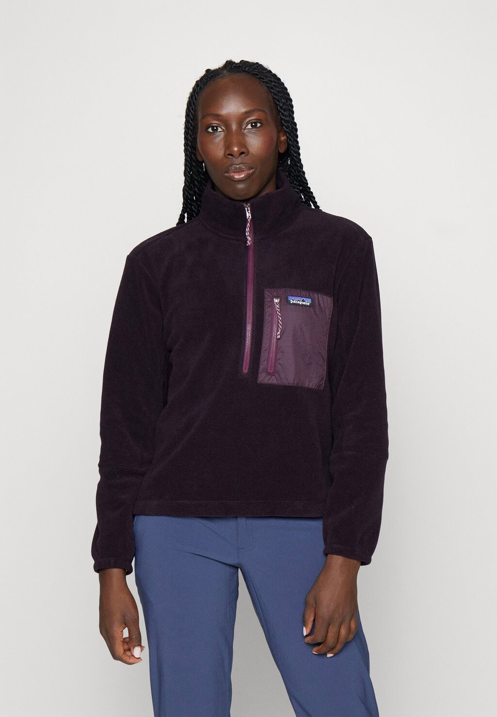 

Толстовка Patagonia MICRODINI, цвет obsidian plum
