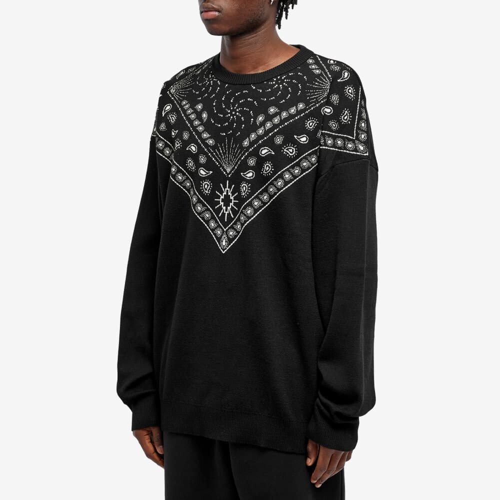 

Вязаная бандана Marcelo Burlon с круглым вырезом, черный