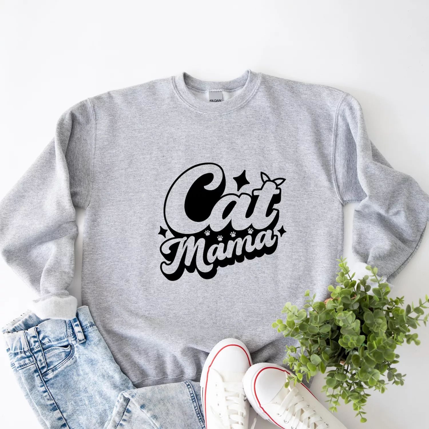 

Толстовка Cat Mama Bold Simply Sage Market