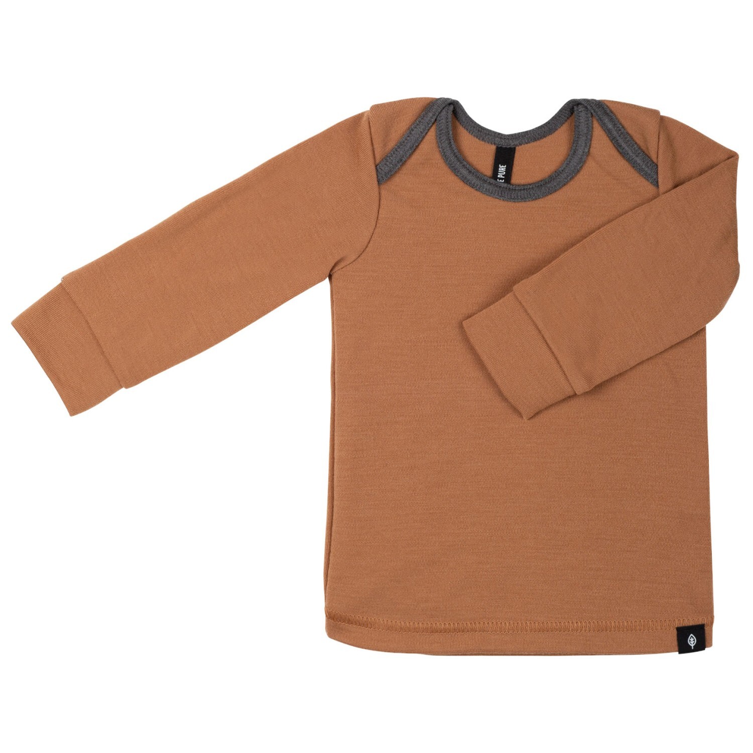 

Свитер из мериноса Pure Pure Kid's Home Shirt Interlock, цвет Mocha