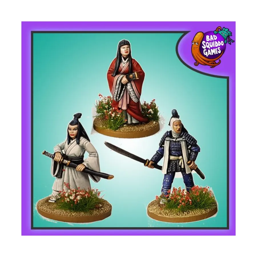 

Ходзё Масако и служанки, Feudal Japan (28mm) (Bad Squiddo Games)
