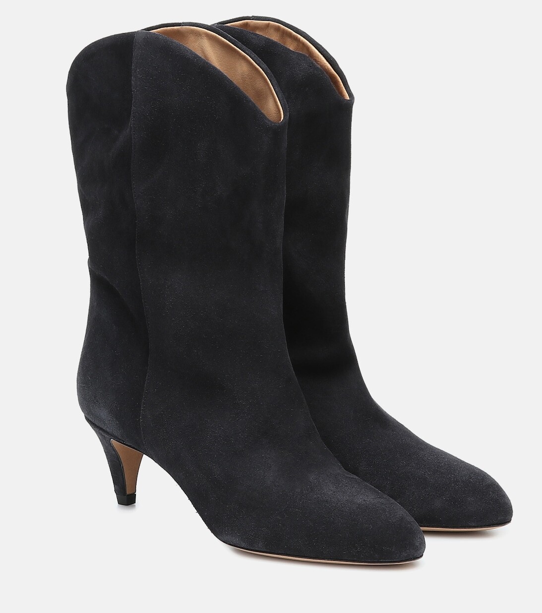 

Замшевые ботильоны Dernee Isabel Marant, черный