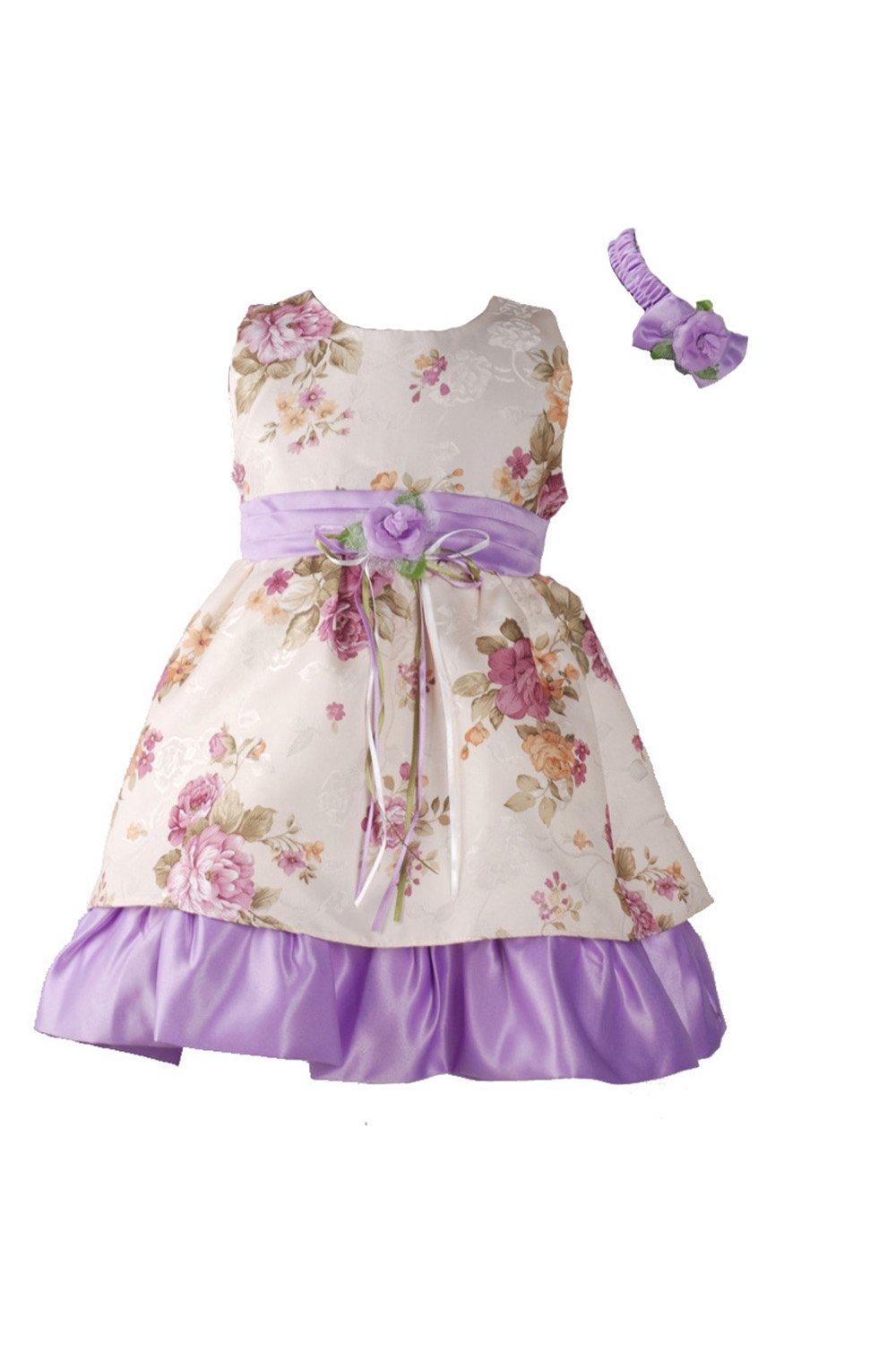 Атласное вечернее платье с цветочным принтом, повязкой на голову и брюками Cinda, мультиколор одежда для куклы комплект платье повязка трусы т001
