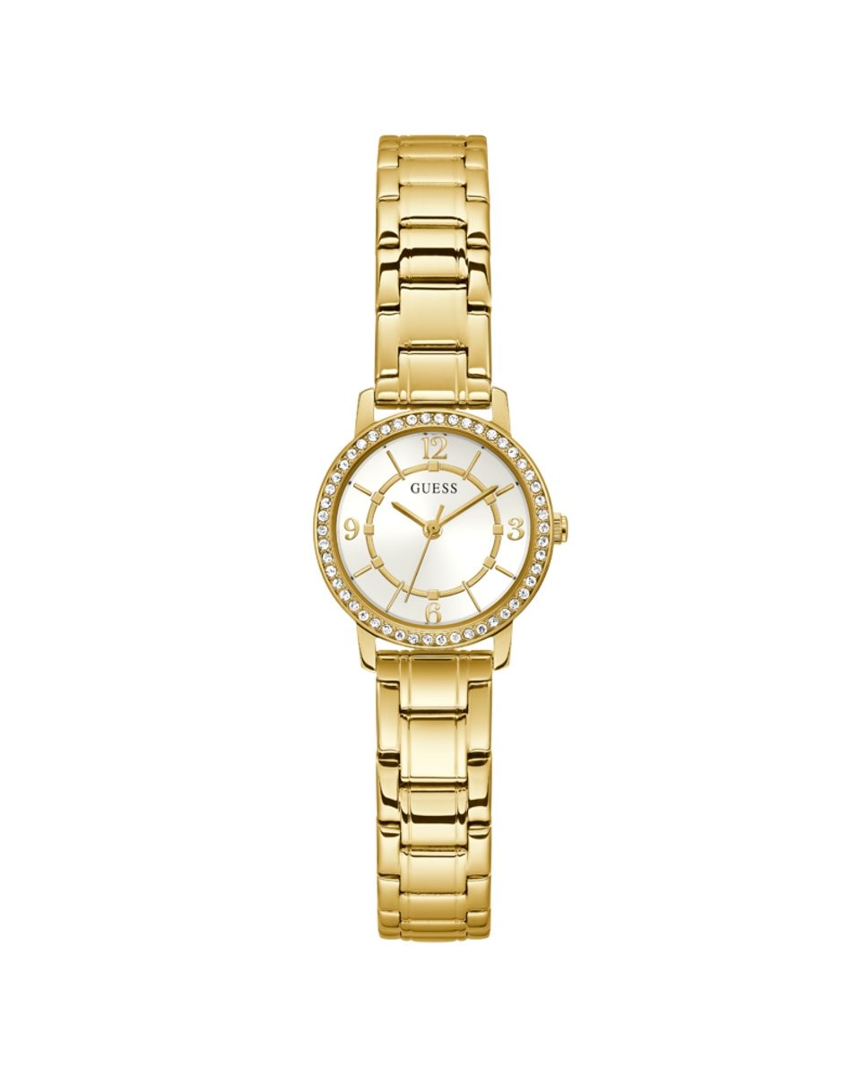 Женские часы Melody GW0468L2 со стальным и золотым ремешком Guess, золотой цена и фото
