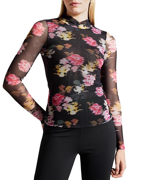 

Топ из сетки с принтом Malyel Ted Baker, цвет Black