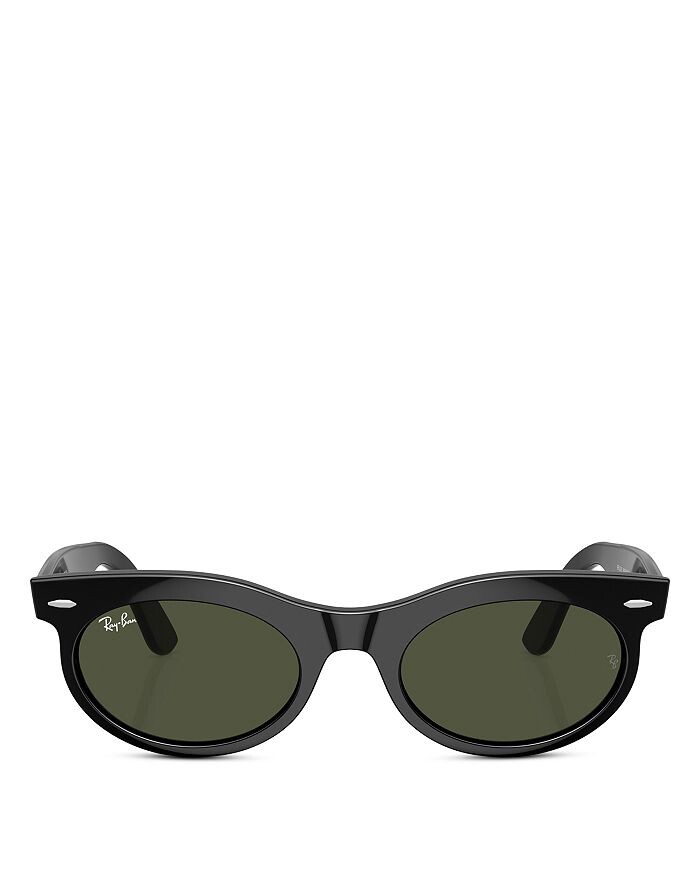 

Овальные солнцезащитные очки Ray-Ban Wayfarer, 53 мм, черный