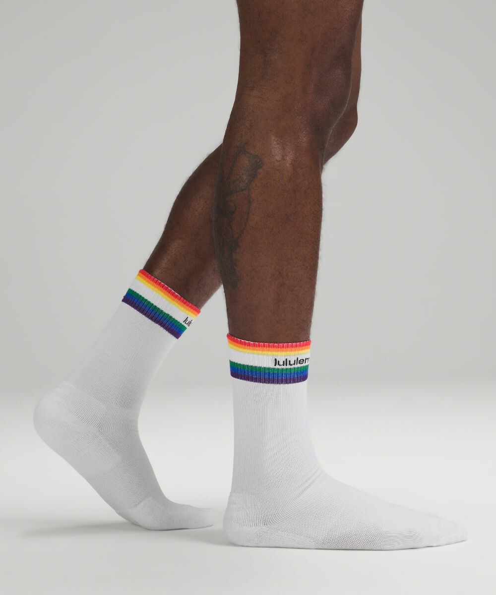 

Мужские носки с круглым вырезом Daily Stride Comfort Lululemon, белый