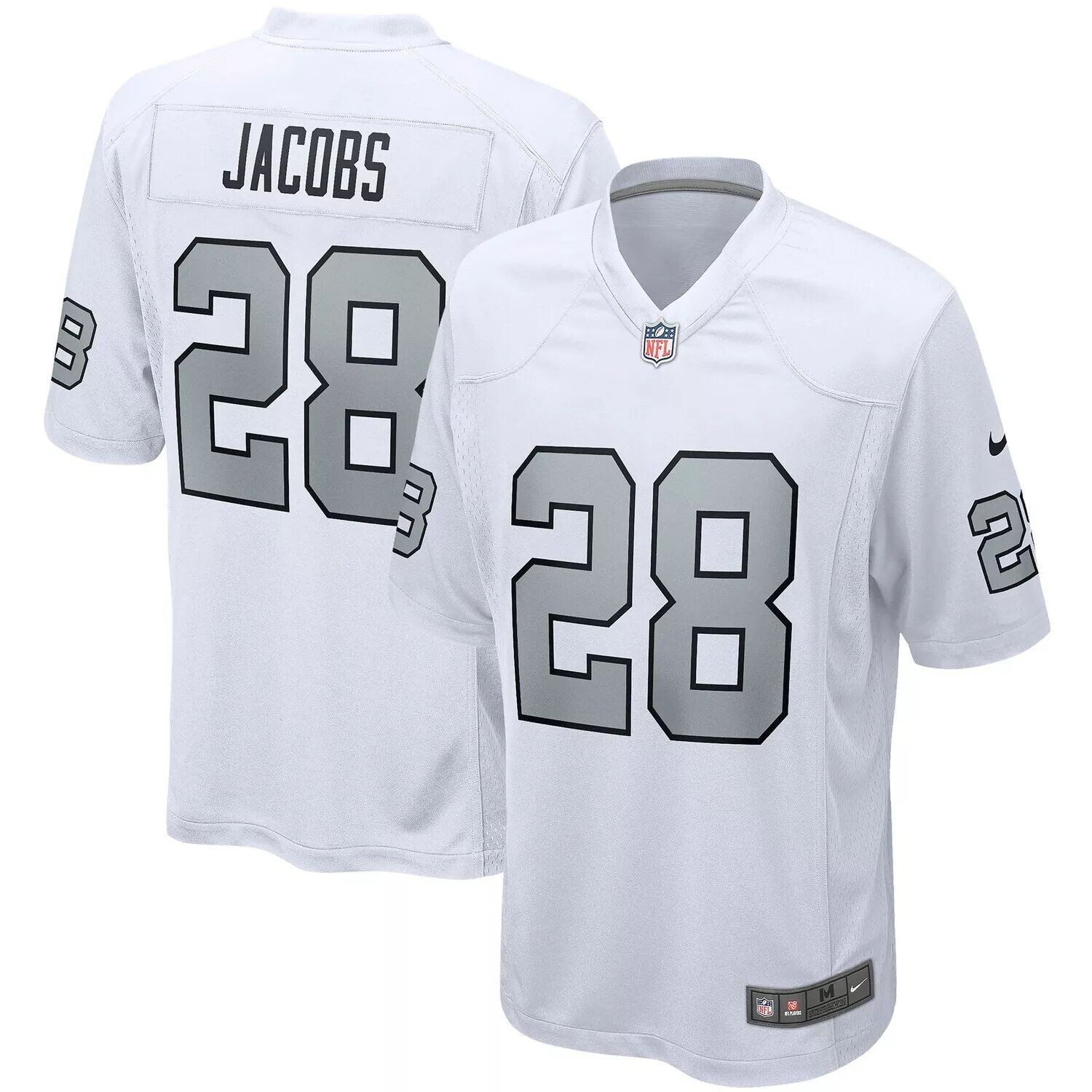 

Мужская белая майка Nike Josh Jacobs Las Vegas Raiders Alternate Game