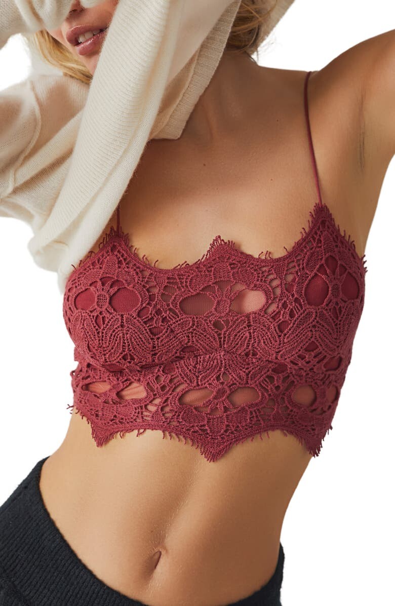 

Вязаный крючком бюстгальтер с фестонами Athena FREE PEOPLE