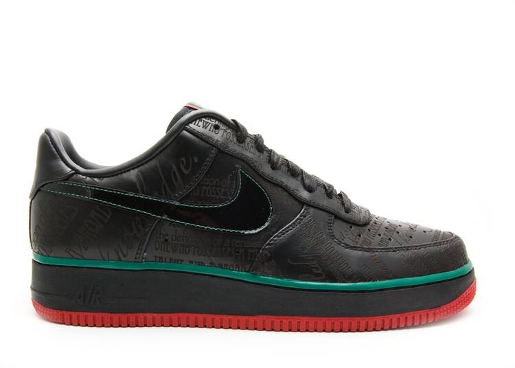 

Кроссовки Nike AIR FORCE 1 LOW PREMIUM 'BLACK HISTORY MONTH' 2010, черный
