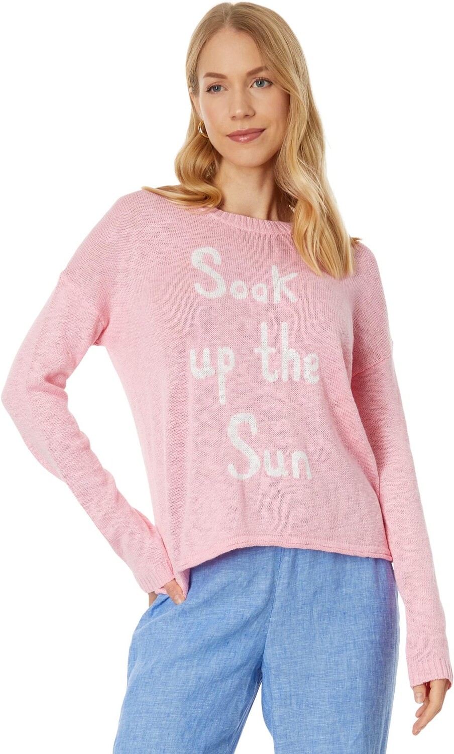 

Пиппи Свитер Lilly Pulitzer, цвет Peony Pink Soak Up The Sun Intarsia