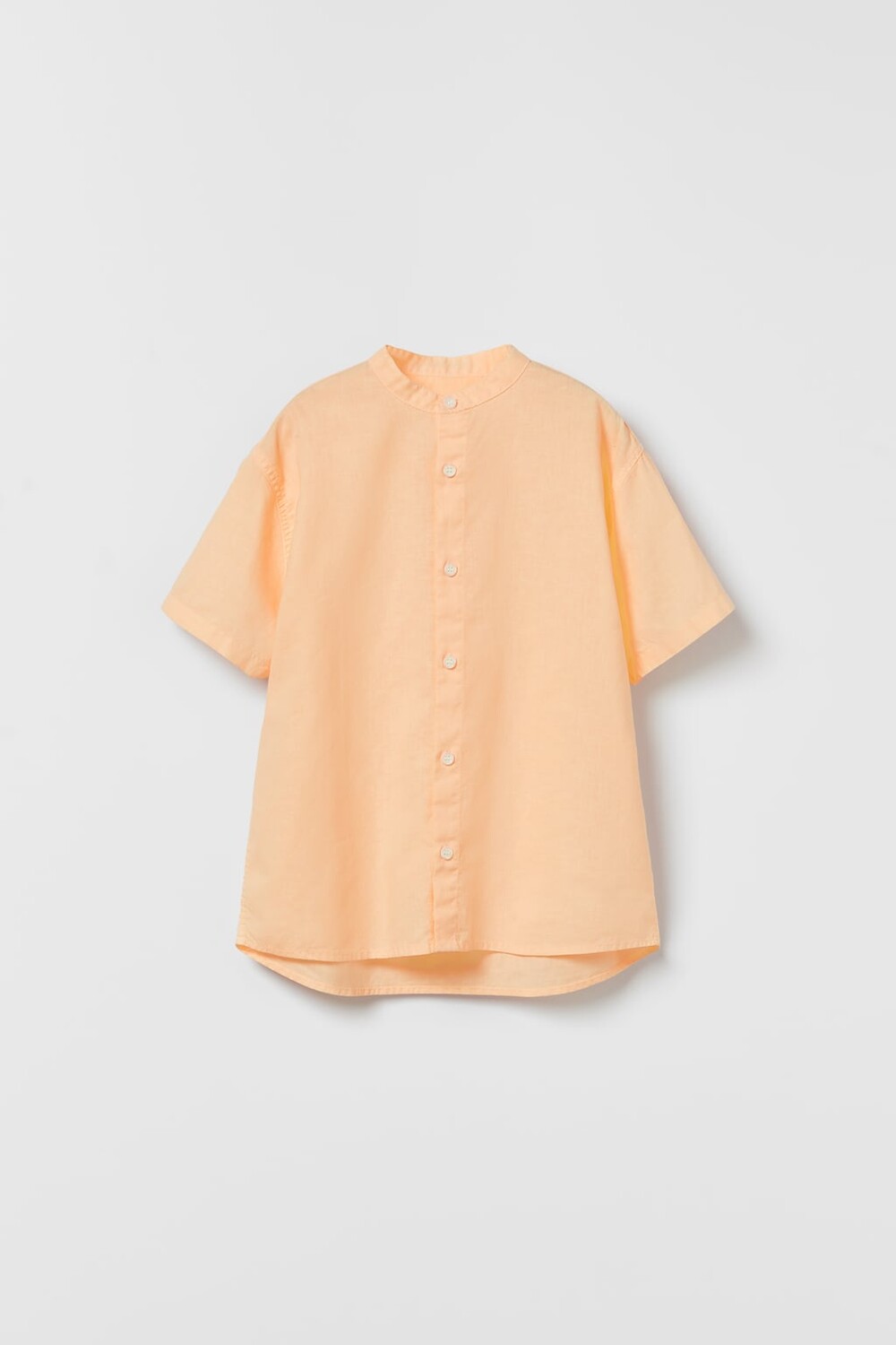 

Рубашка из красенного льна ZARA, апельсин