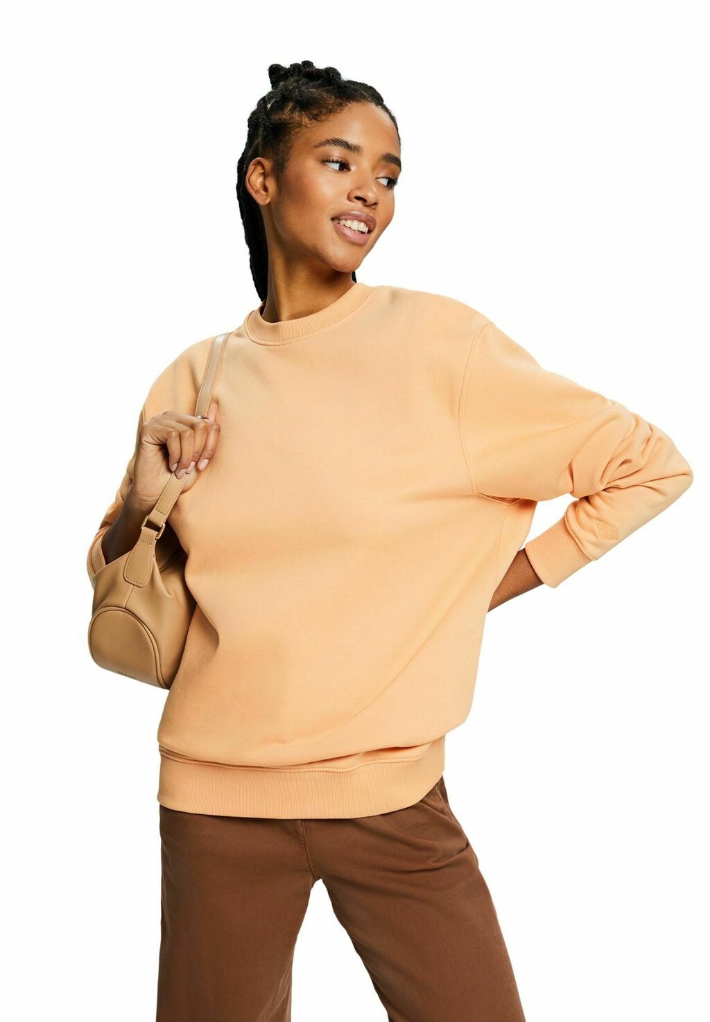 

Толстовка CREW NECK Esprit, цвет pastel orange