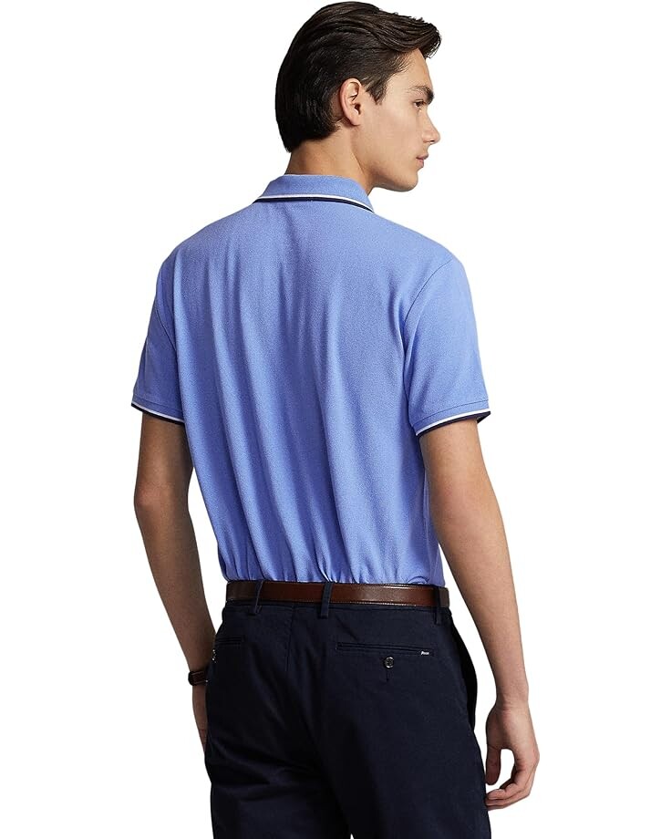 

Поло Polo Ralph Lauren Classic Fit Mesh Polo Shirt, цвет Harbor Island Blue