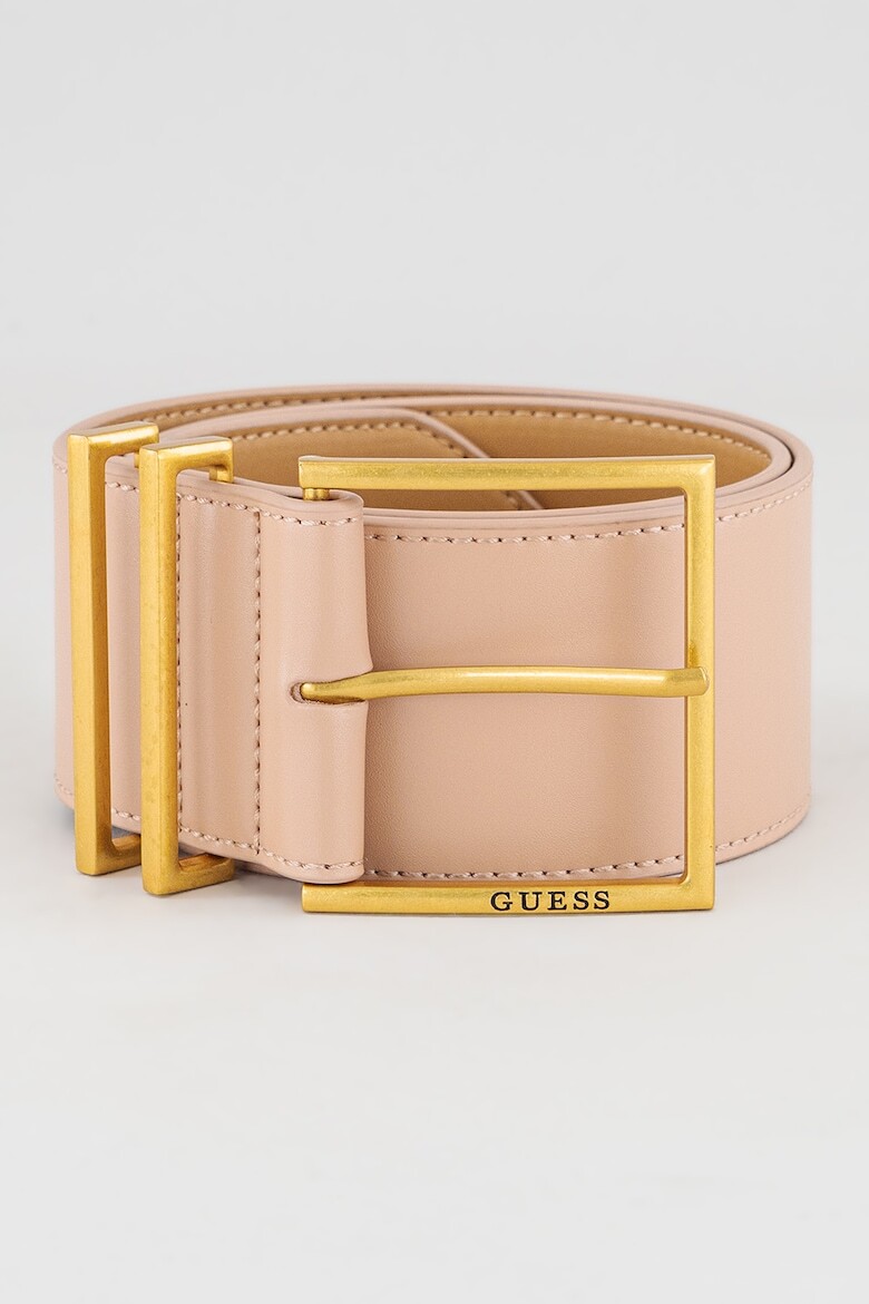 

Ремень из экокожи с металлической пряжкой Guess, розовый