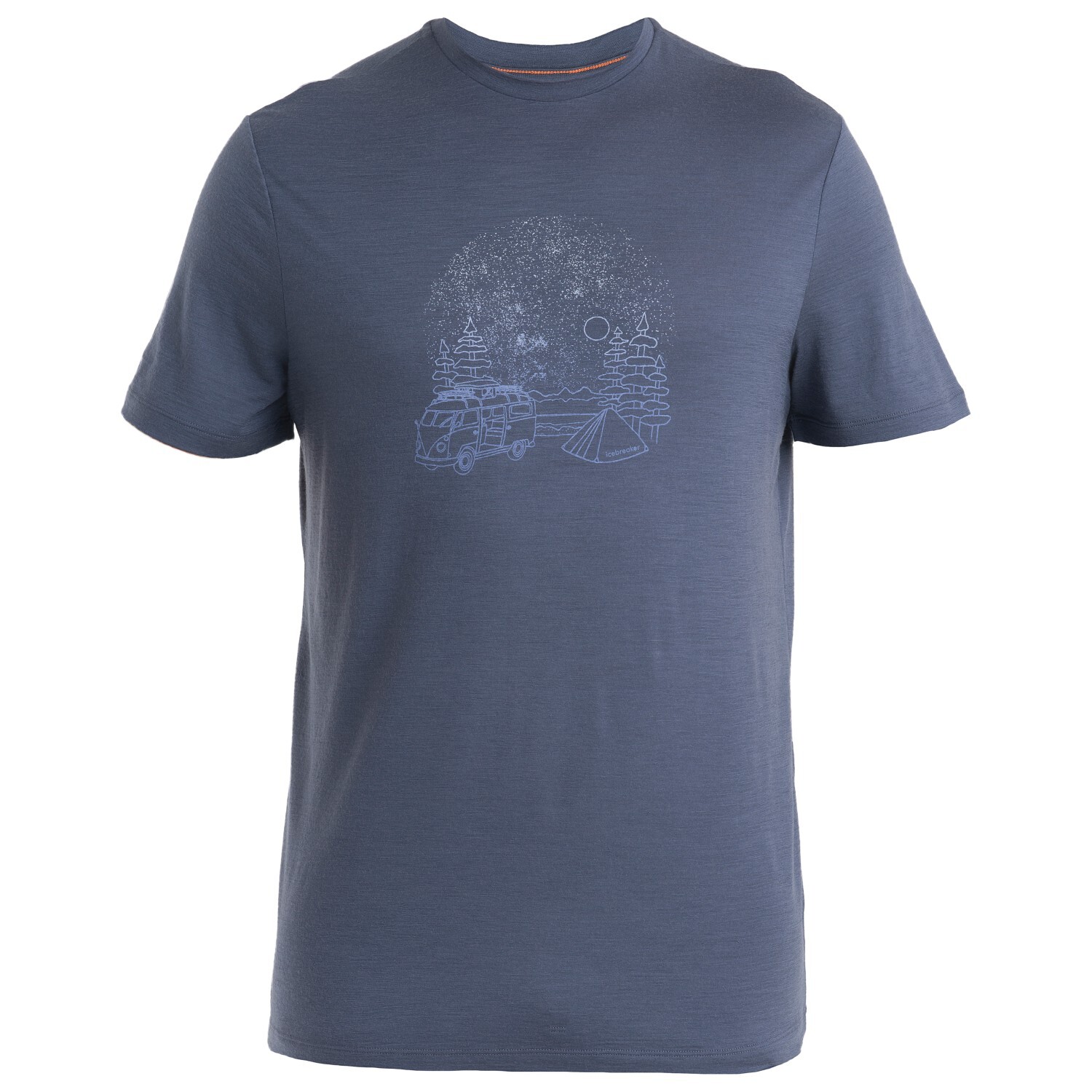 

Рубашка из мериноса Icebreaker Merino 150 Tech Lite III S/S Tee Van Camp, графитовый