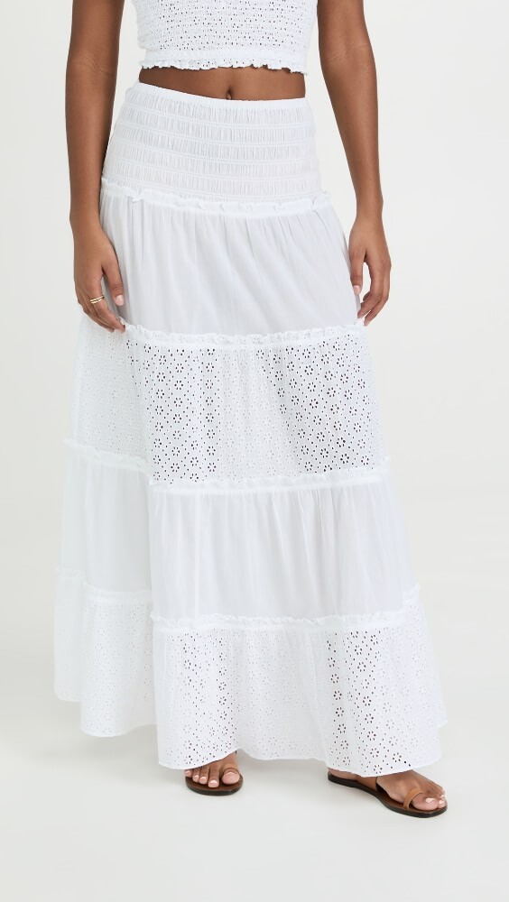 

Юбка Playa Lucila Smocked, белый