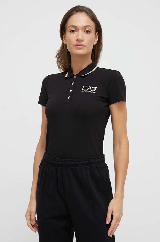 

Рубашка поло EA7 Emporio Armani, черный