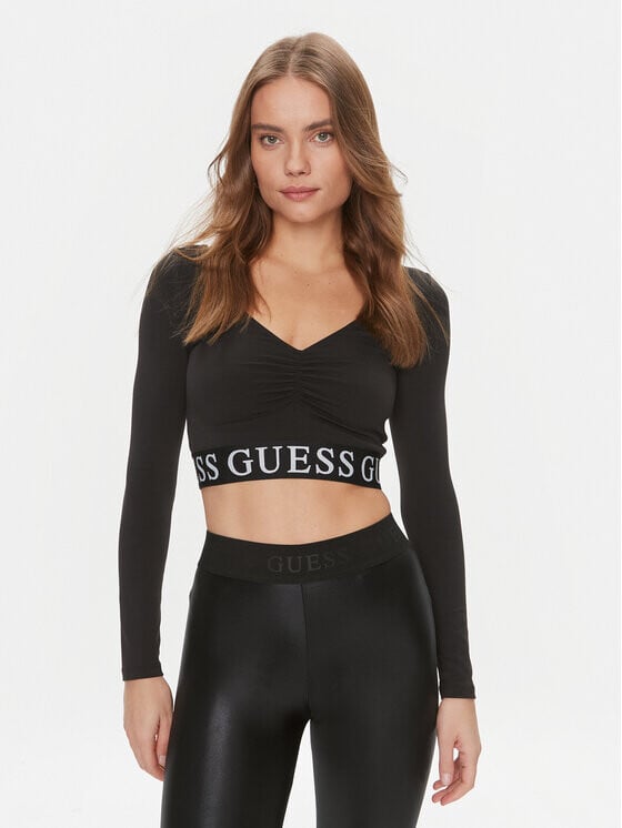 Узкая блузка Guess, черный