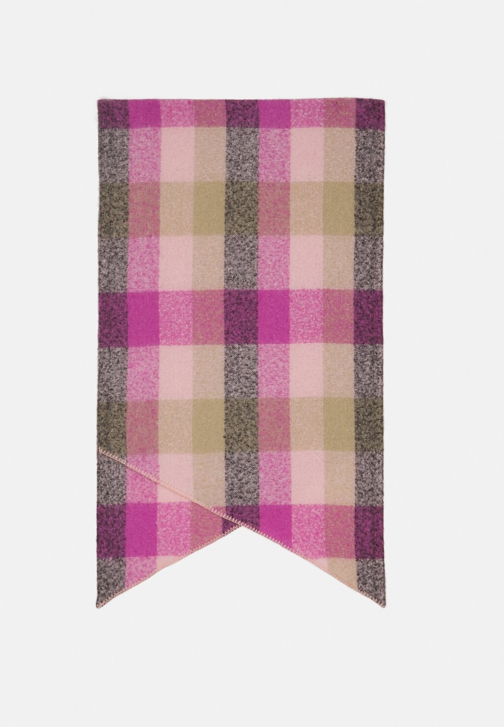 

Шарф PCPYRON CHECKED Pieces, розовый