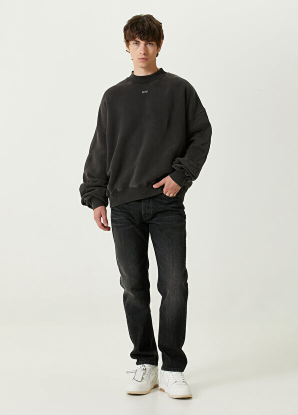 

Антрацитовые джинсовые брюки Off-White, Черный