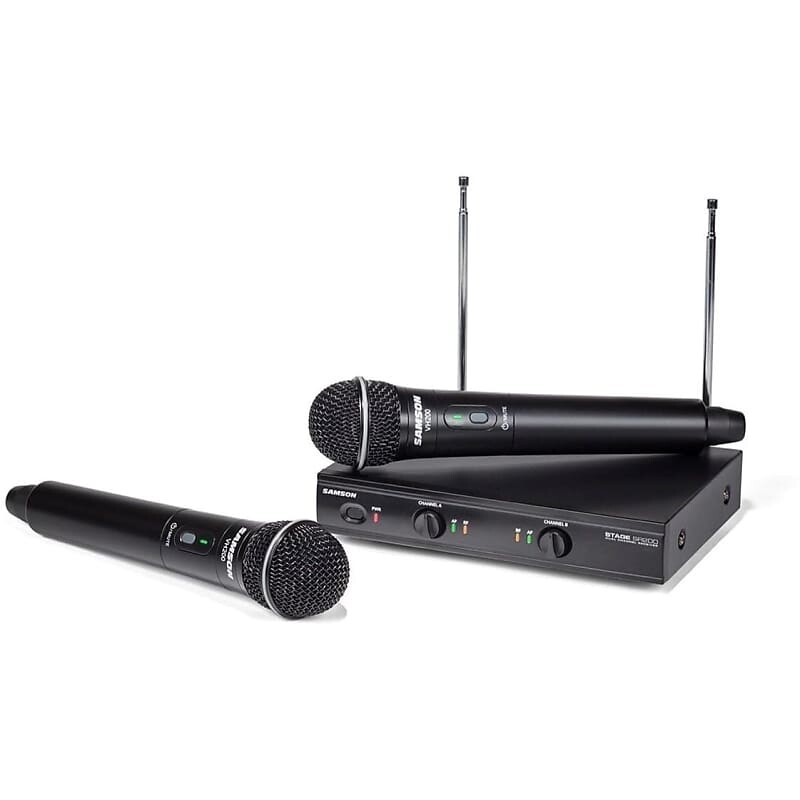 Беспроводная микрофонная система Samson Stage 200 Dual Channel Wireless Handheld Mic System - B Band